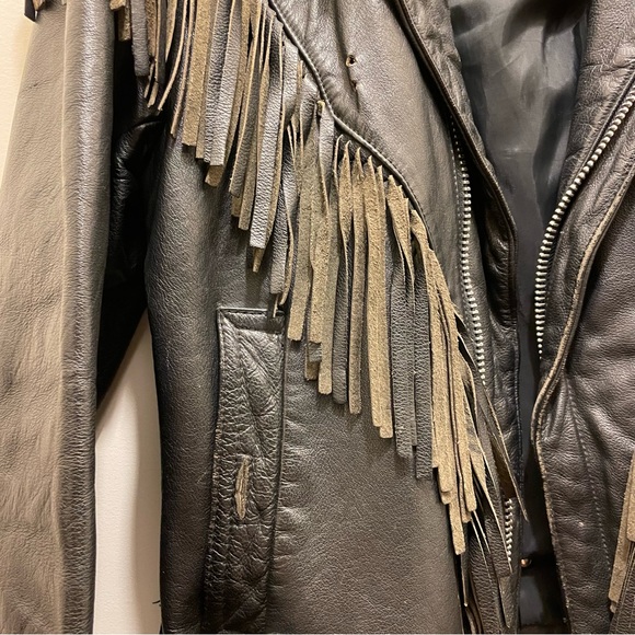Leather Open Road Biker Jacket - Picture 9 of 12